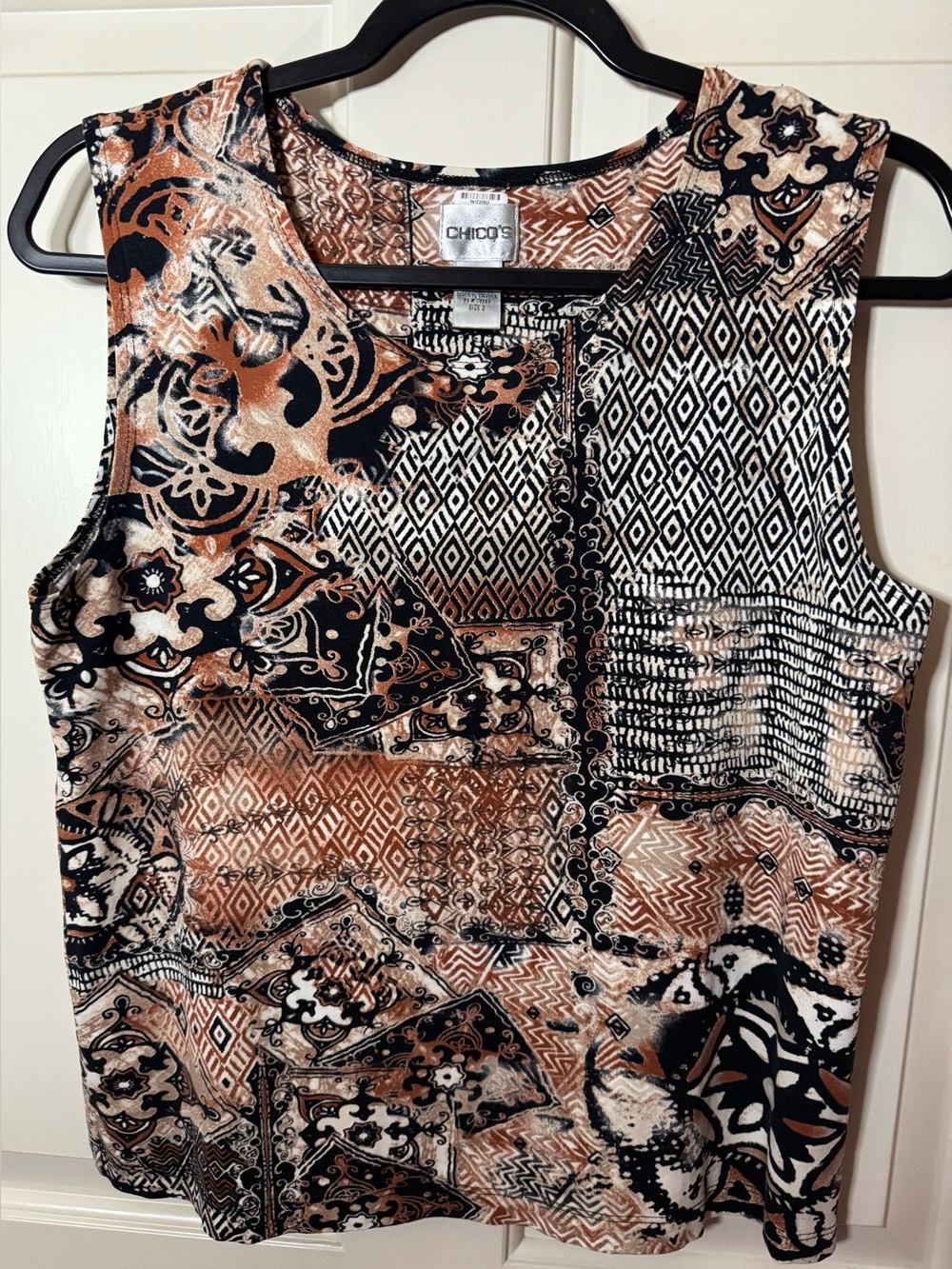Chico's Printed Sleeveless Tank